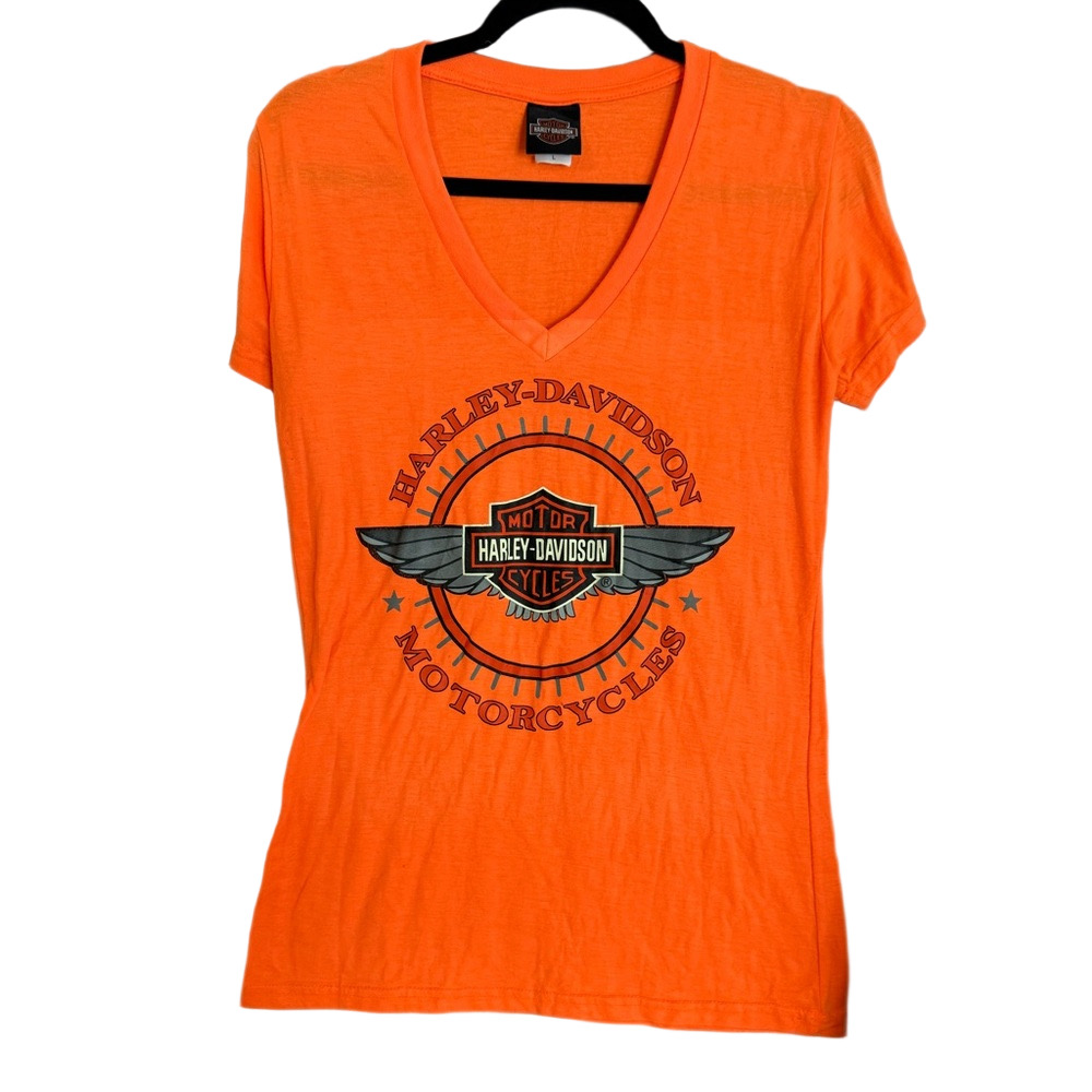 Harley Davidson‎ Bright Orange Tee